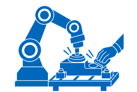 ロボット加工＋手作業仕上げ